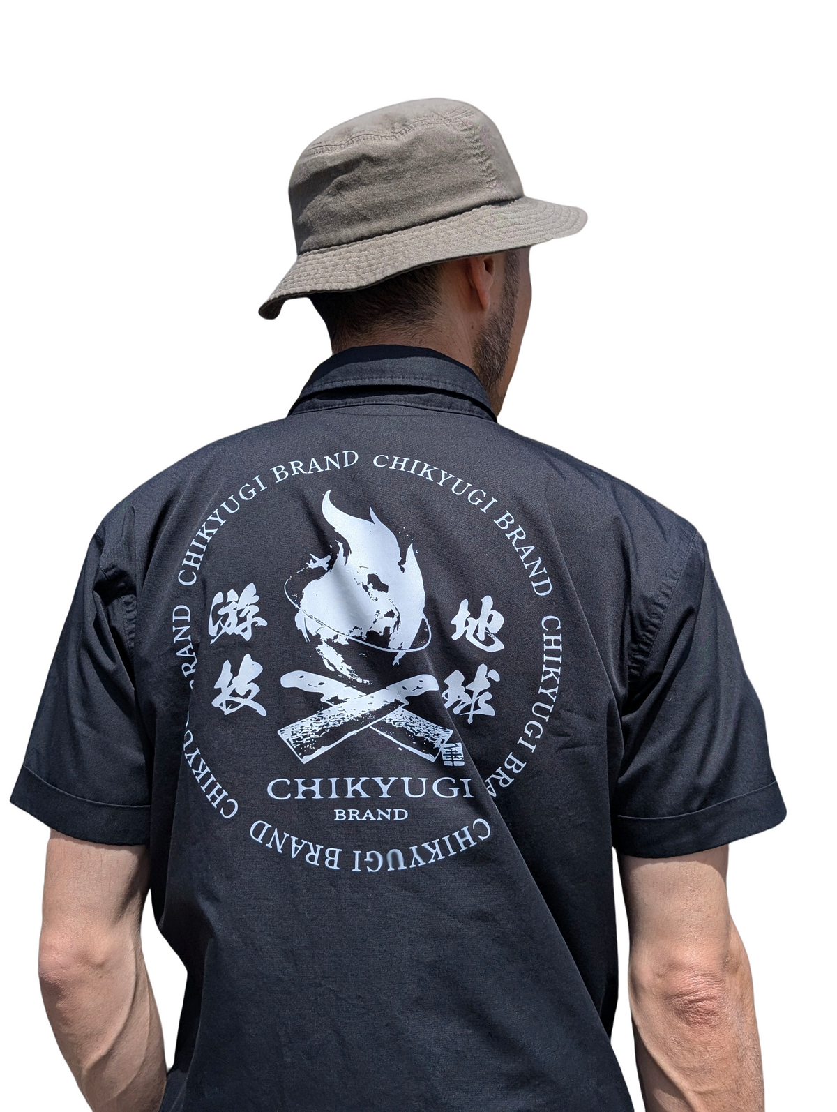 チキューギ ワークシャツ「地球游技」T/C ボタンシャツ