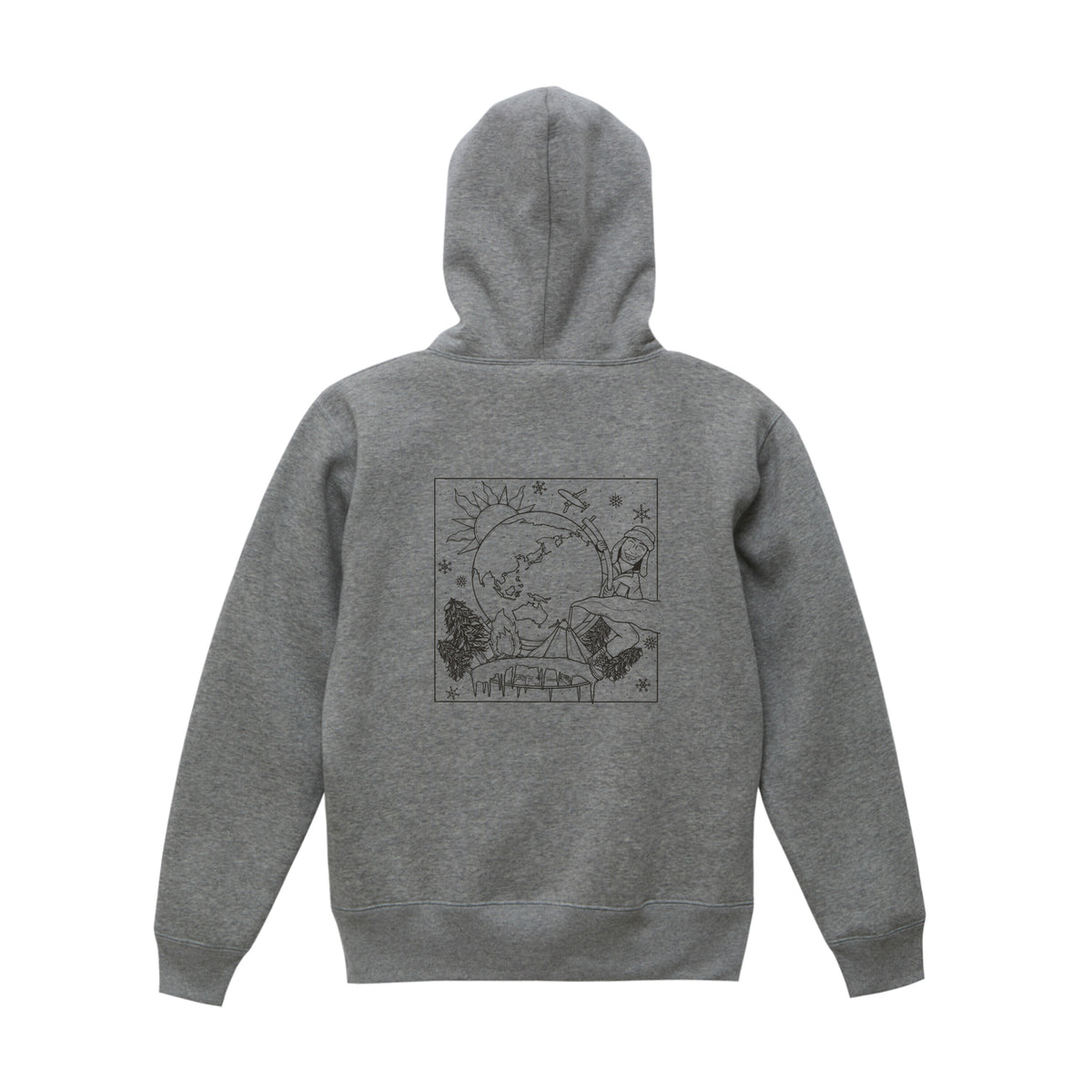 チキューギ パーカ(裏起毛)10.0オンス T/C スウェット プルオーバー