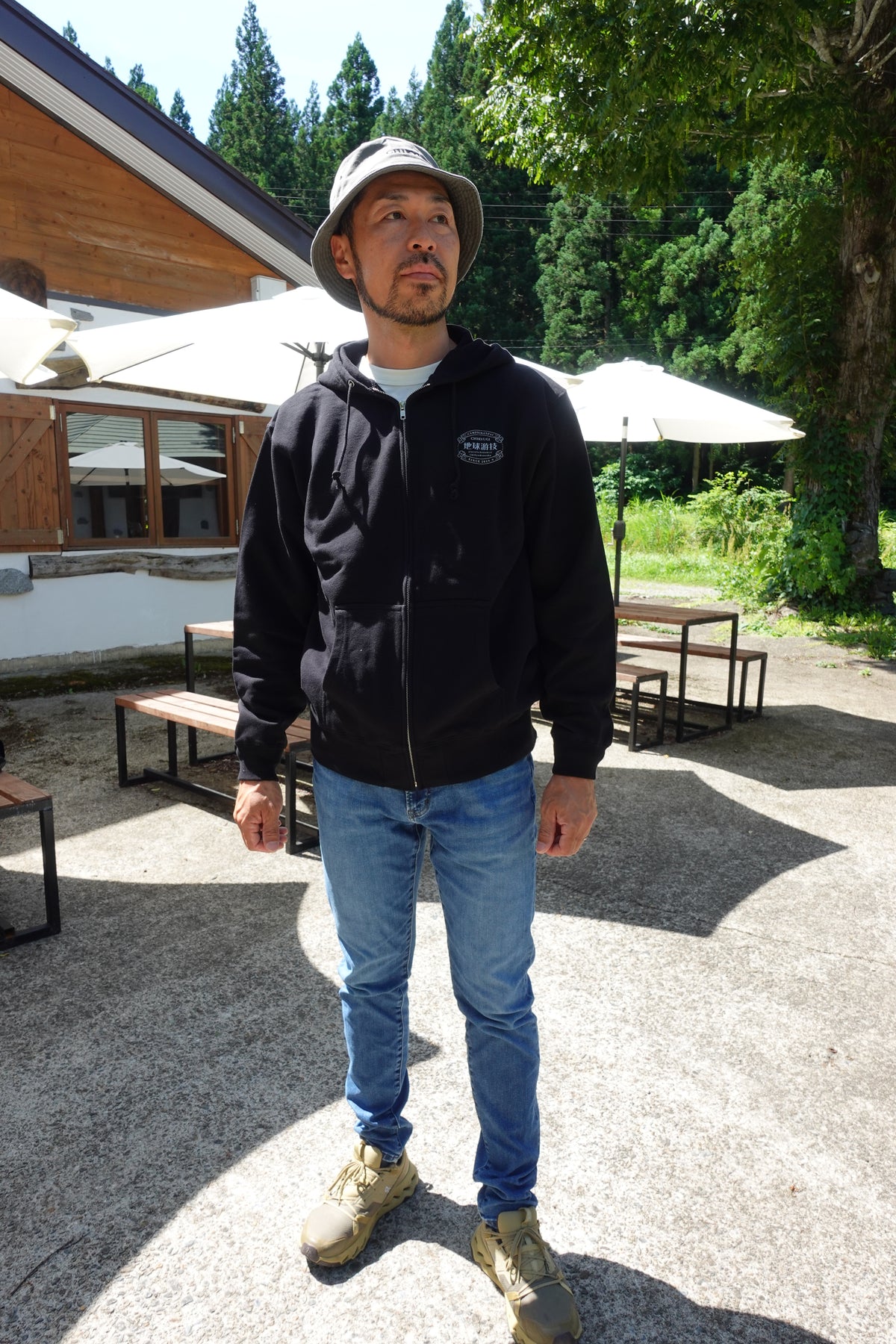 チキューギ.浪漫フルジップ パーカ 10.0オンス スウェット (裏パイル) CGRP-10.0