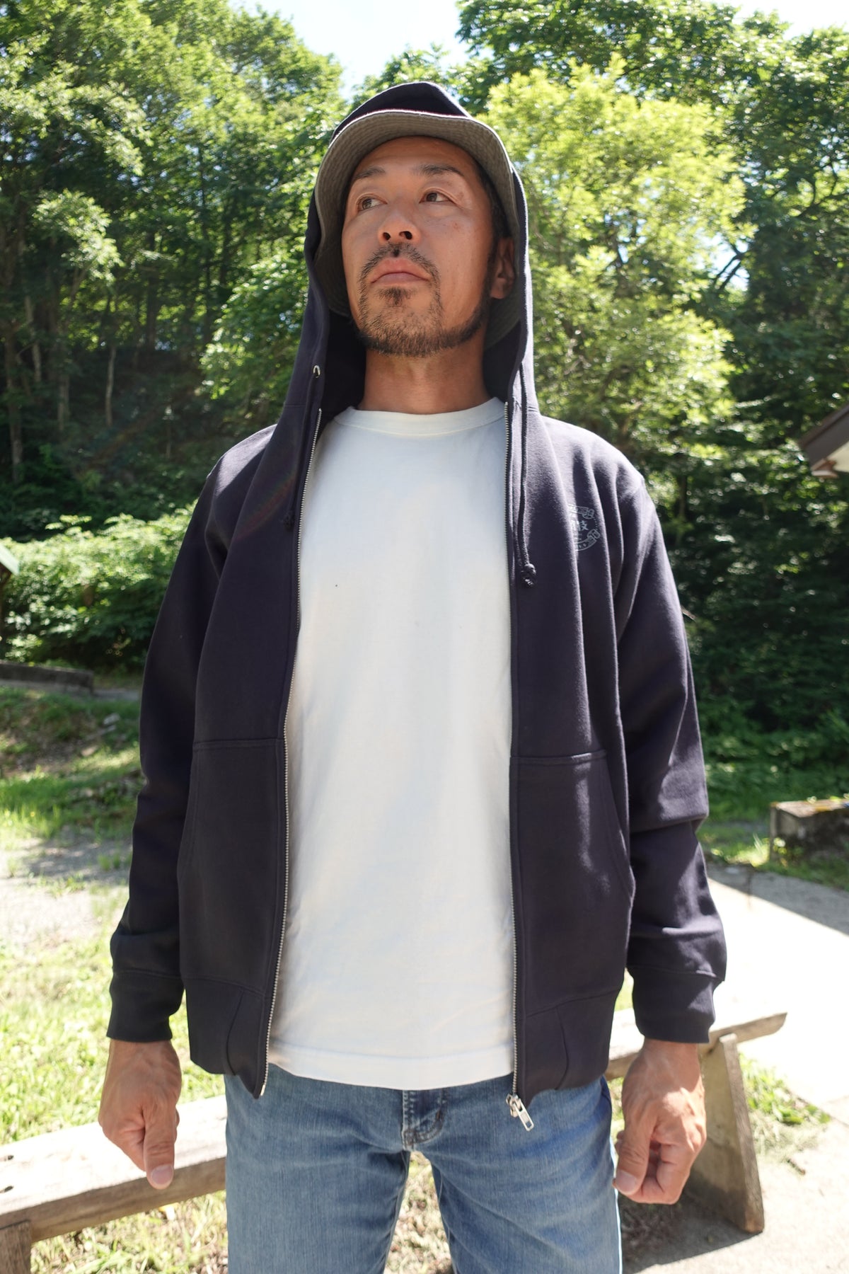 チキューギ.浪漫フルジップ パーカ 10.0オンス スウェット (裏パイル) CGRP-10.0