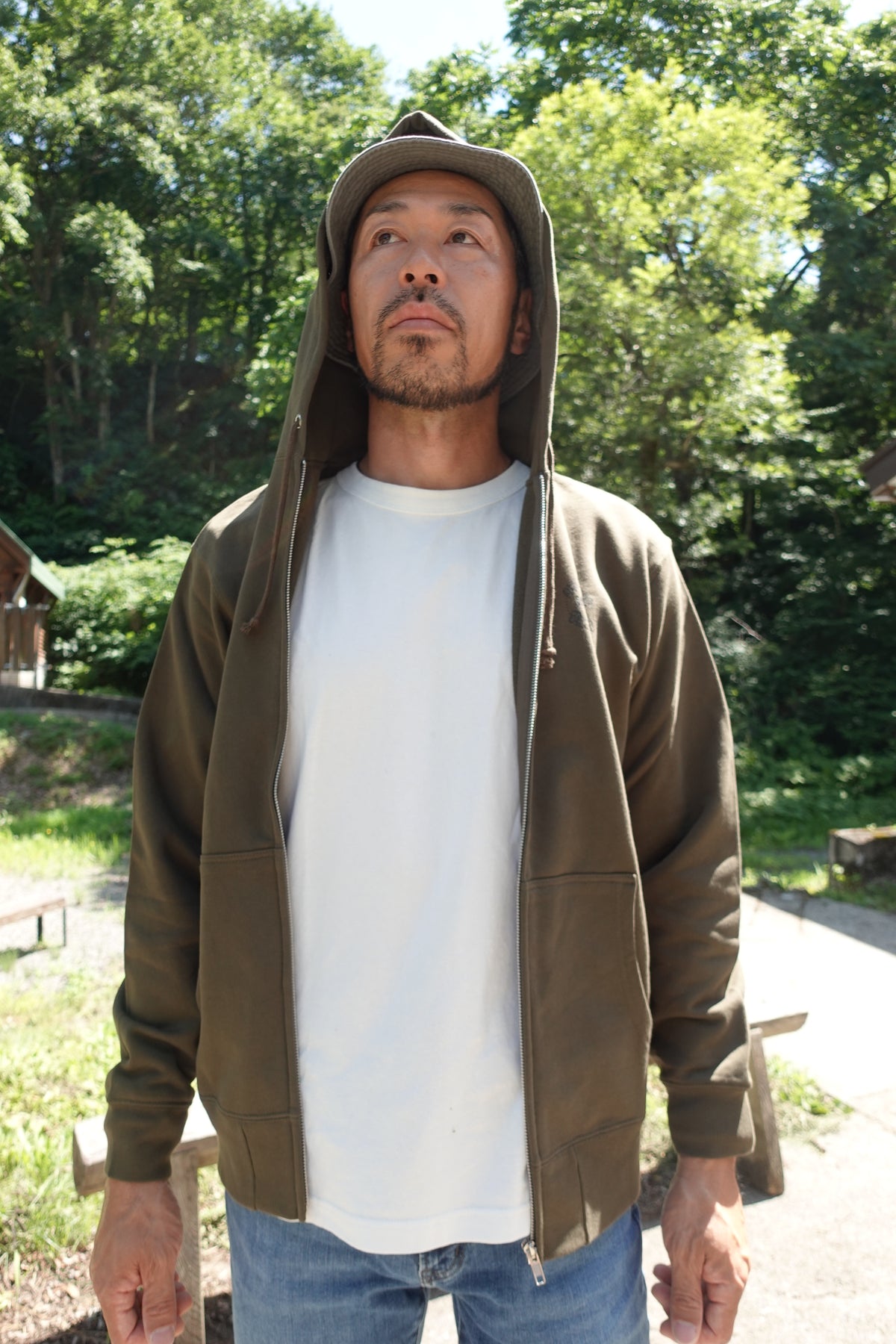 チキューギ.浪漫フルジップ パーカ 10.0オンス スウェット (裏パイル) CGRP-10.0