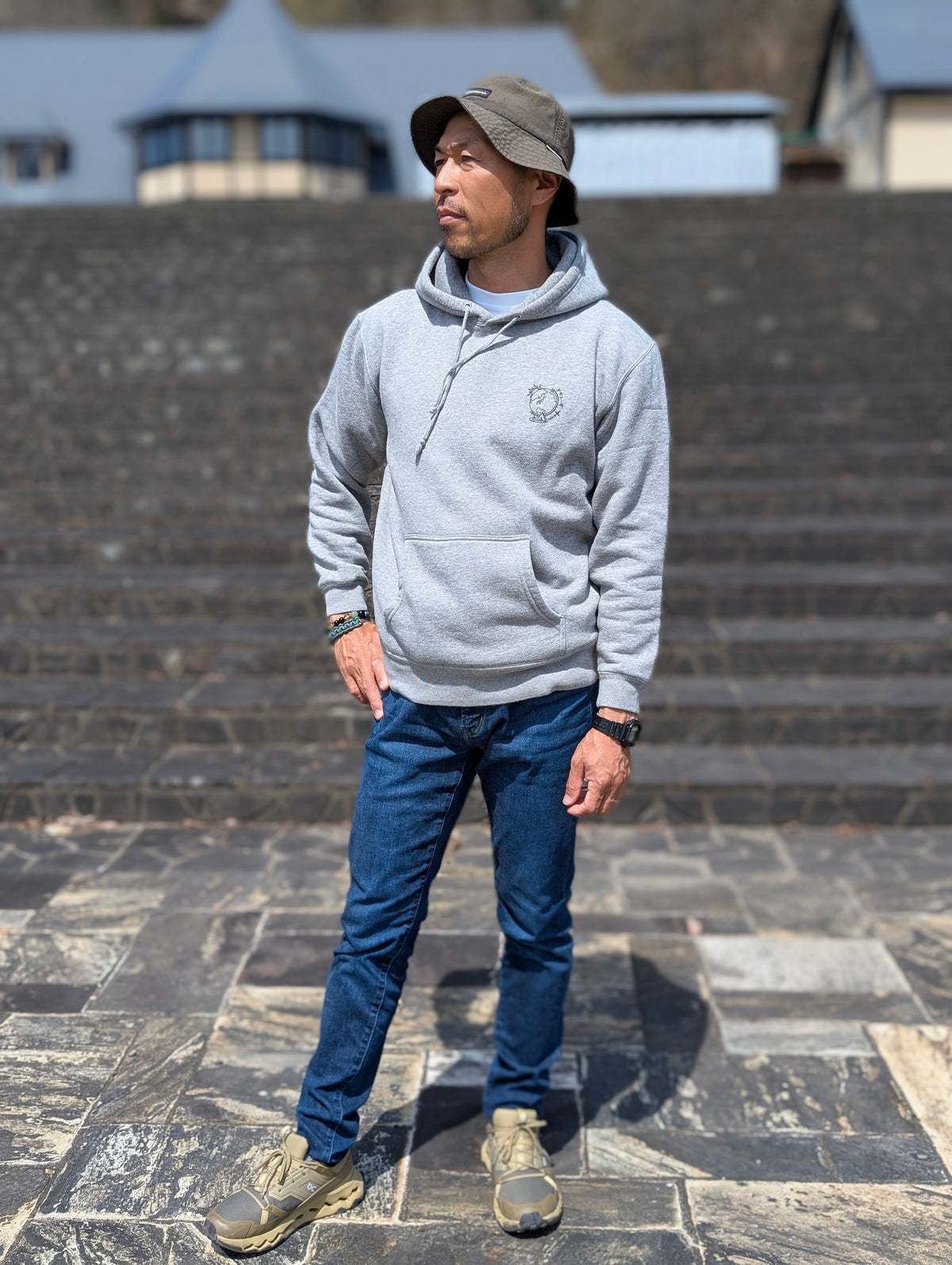 チキューギ パーカ(裏起毛)10.0オンス T/C スウェット プルオーバー