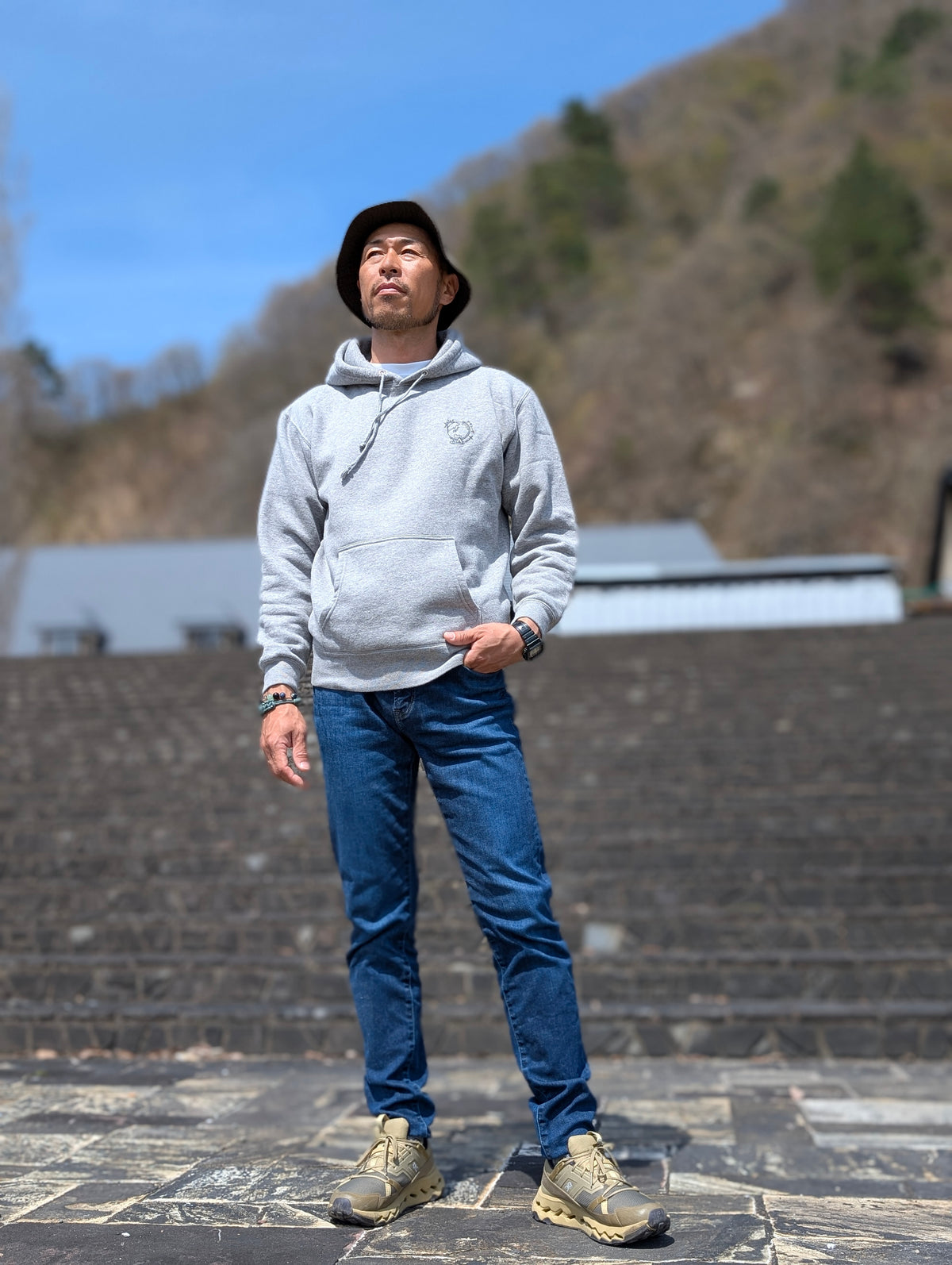 チキューギ パーカ(裏起毛)10.0オンス T/C スウェット プルオーバー