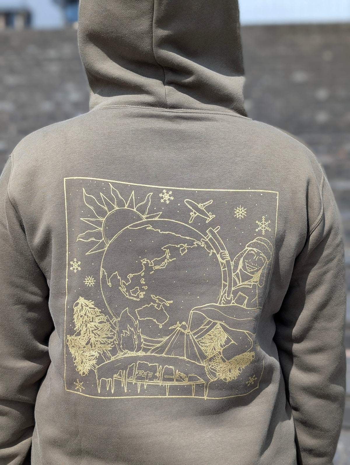 チキューギ パーカ(裏起毛)10.0オンス T/C スウェット プルオーバー