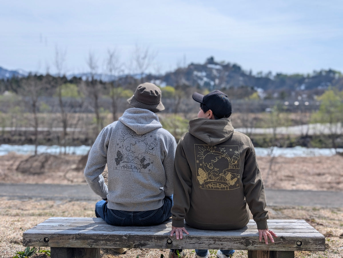 チキューギ パーカ(裏起毛)10.0オンス T/C スウェット プルオーバー