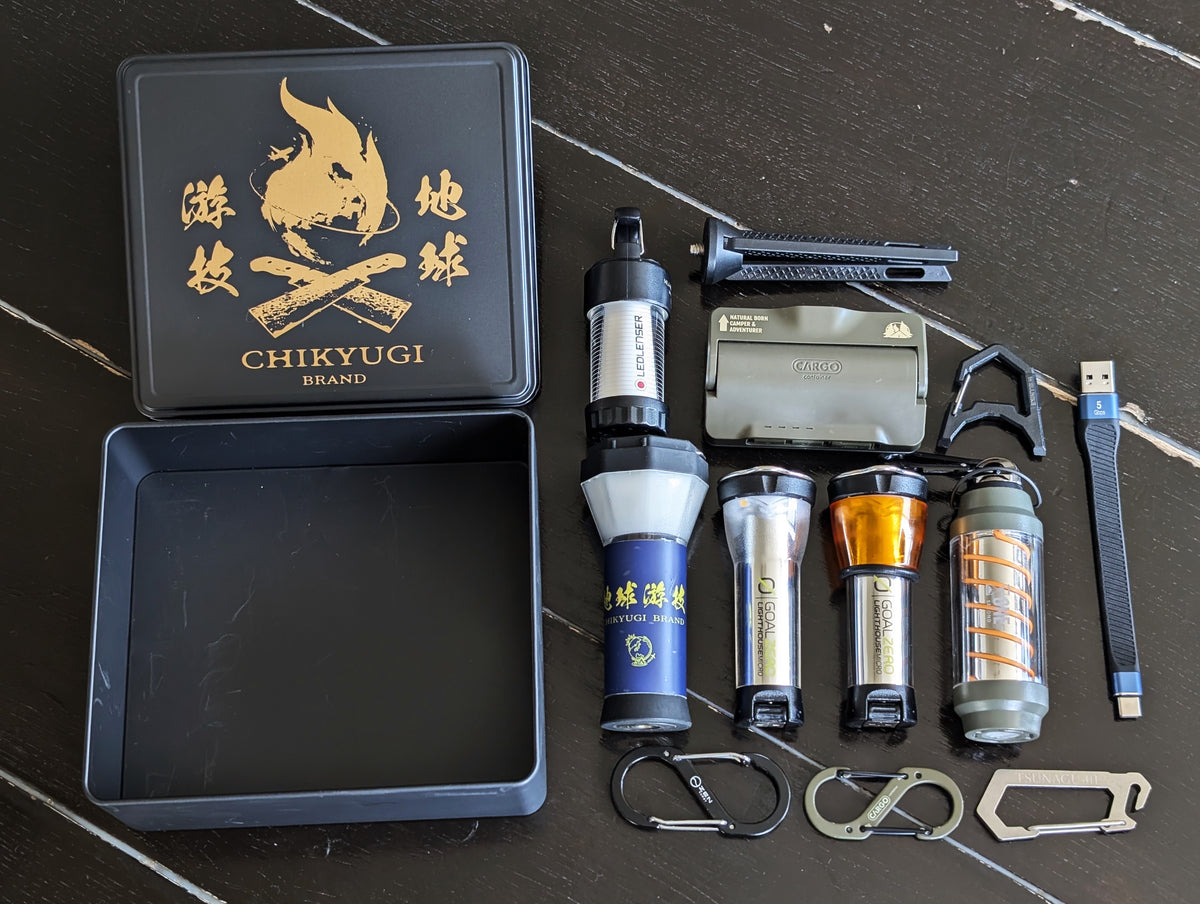 チキューギ.収納缶BOX 漢缶 高級ブラックシリコン加工 燕三条