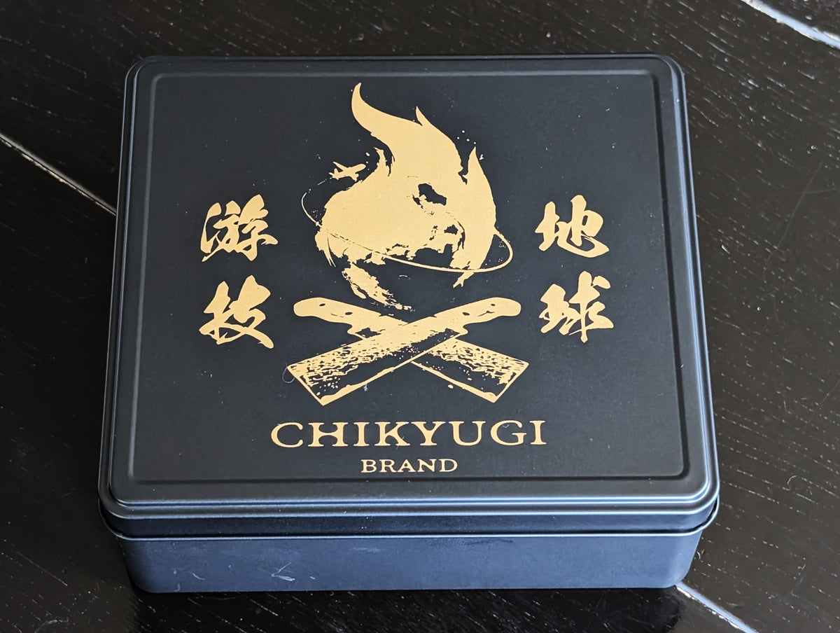 チキューギ.収納缶BOX 漢缶 高級ブラックシリコン加工 燕三条