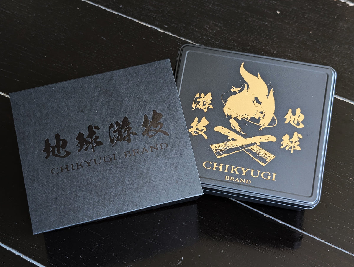 チキューギ.収納缶BOX 漢缶 高級ブラックシリコン加工 燕三条