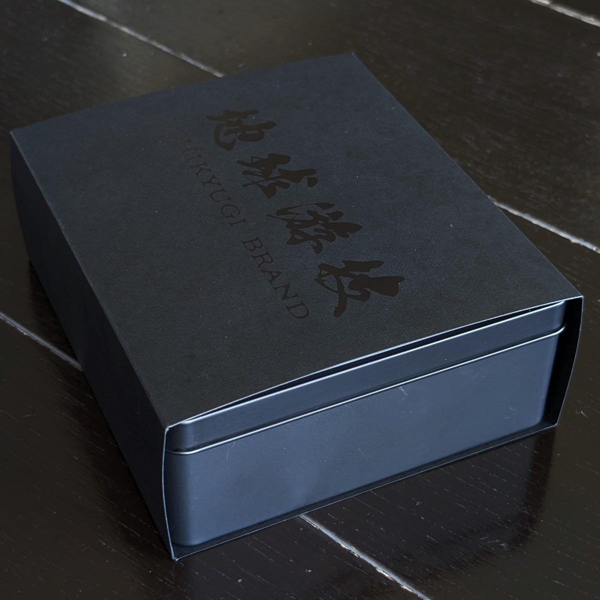 チキューギ.収納缶BOX 漢缶 高級ブラックシリコン加工 燕三条