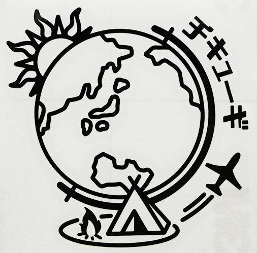 チキューギ カッティングステッカー『チキューギ ロゴ』転写