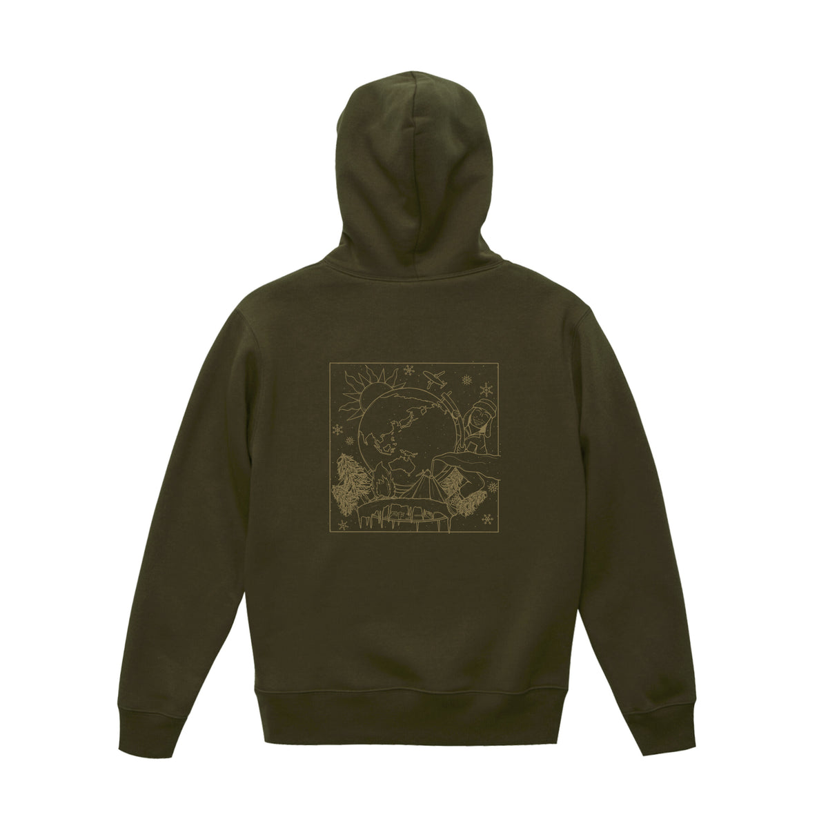 チキューギ パーカ(裏起毛)10.0オンス T/C スウェット プルオーバー