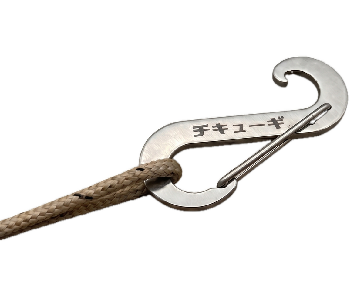 引っ掛け特化型 S字 ステンレス カラビナ『猿環（enkan）』（使用荷重50kg）