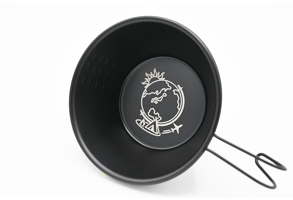 チキューギ シェラカップ ブラック シリコン加工 – 地球游技