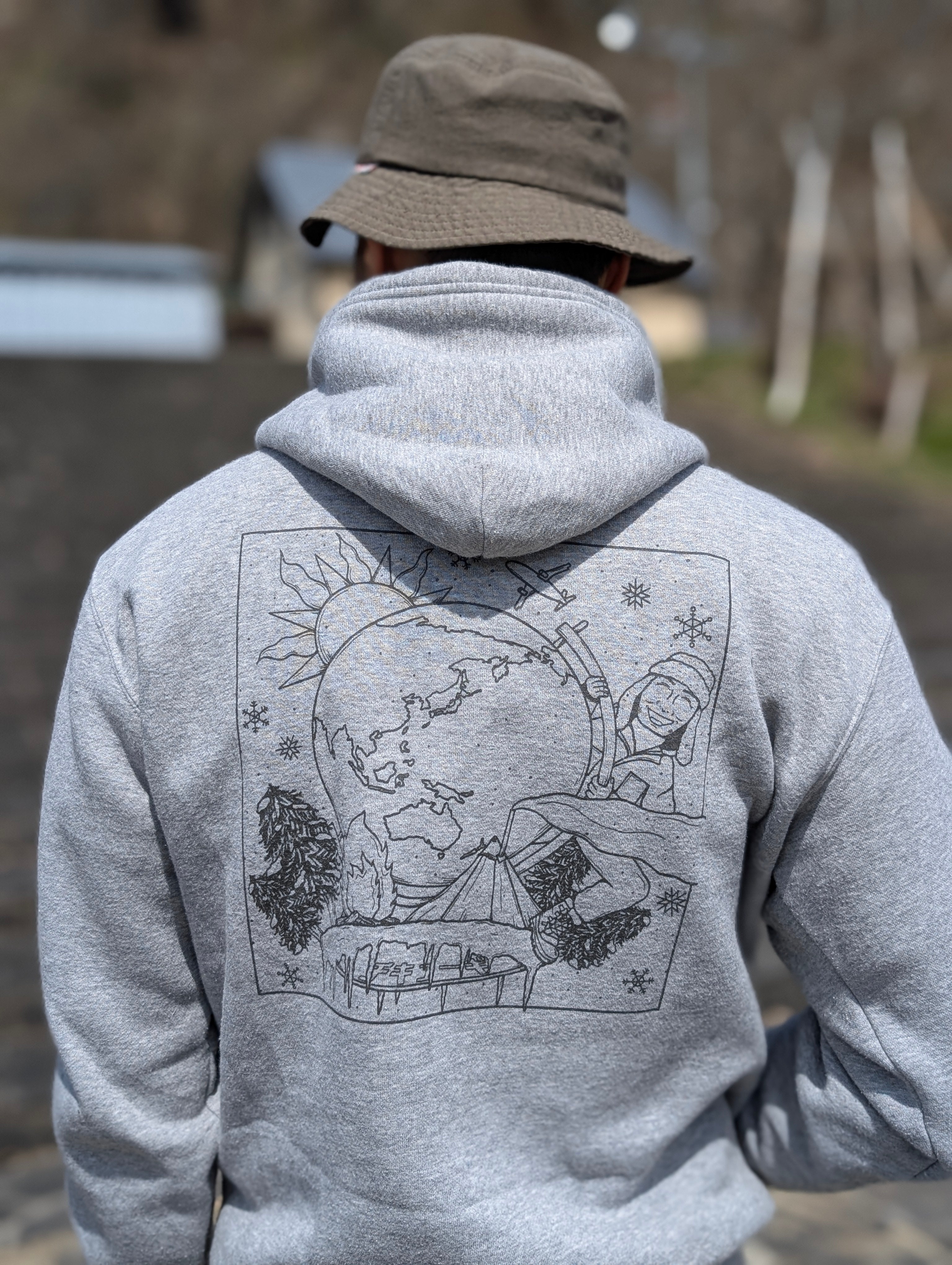 チキューギ パーカ（裏起毛）10.0オンス T/C スウェット プルオーバー